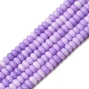 Cracked Opaque Glass Beads Strand