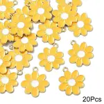 20Pcs Eco-Friendly Alloy Enamel Pendants