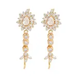 925 Sterling Silver Micro Pave Clear Cubic Zirconia Stud Earring Findings