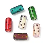 Handmade Gold Sand Lampwork Beads