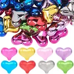60Pcs UV Plating Opaque Acrylic Beads