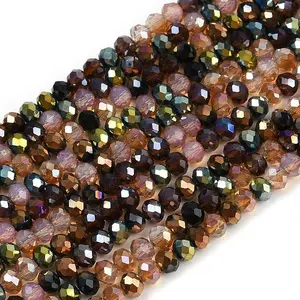 Electroplate Glass Beads Strands