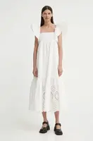 Bavlněné šaty Résumé BeniseRS Dress bílá barva, midi, 122051192
