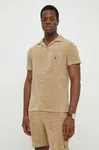 Polo tričko Ralph Lauren béžová barva, 710901044