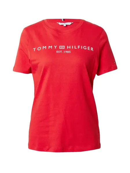 TOMMY HILFIGER Tričko  červená / biela