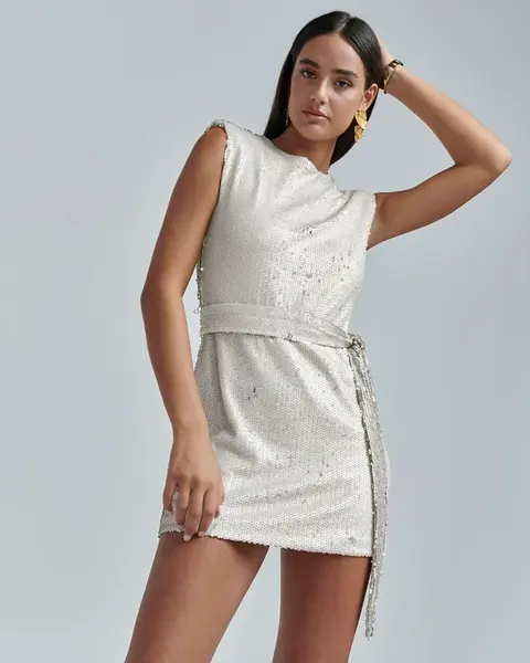 BWLDR Kokteilové šaty 'Mayan'  telová