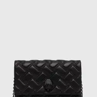 Kožená kabelka Kurt Geiger London černá barva