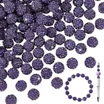 100Pcs Polymer Clay Rhinestone Beads