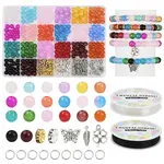 DIY Glass Round Beads Bracelets Making Kits