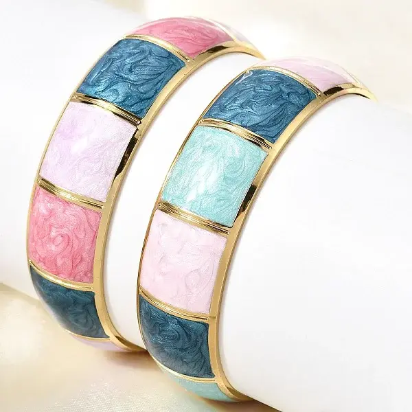 304 Stainless Steel Enamel Bangles for Women