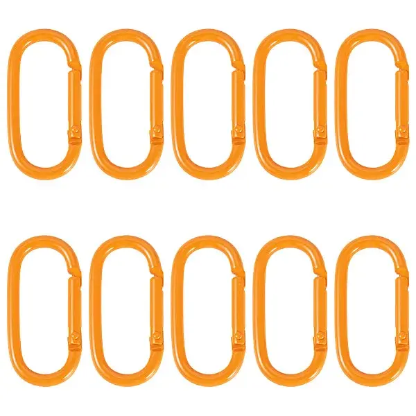10Pcs Alloy Spring Gate Rings