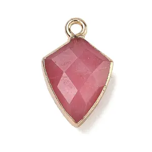 Dyed Natural Pink Chalcedony Pendants