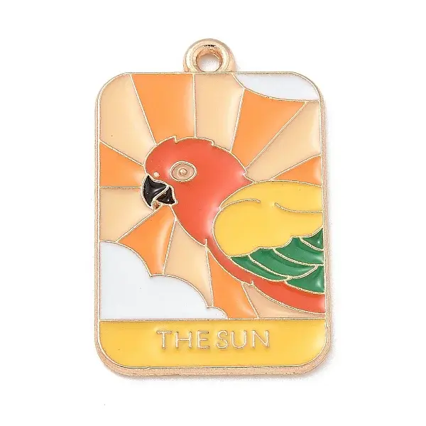 Tarot Alloy Enamel Pendants
