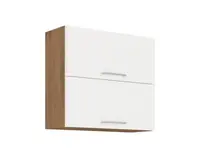 Horní kuchyňská skříňka Vigo, dub lancelot/bílý lesk, šířka 80 cm