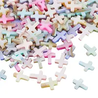 30Pcs Macaron Color Natural Shell Beads