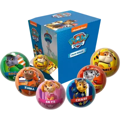 Míč Tlapková patrola 6 cm - Chase - modrý