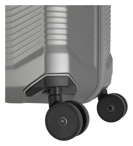 Stredný škrupinový kufor Travelite Millennium M Silver