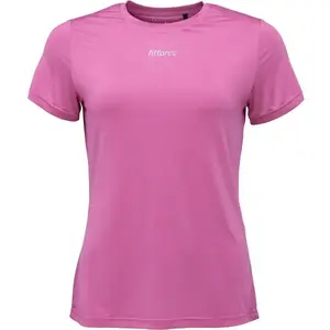 Fitforce TEORA Dámske bežecké tričko, vínová, veľkosť
