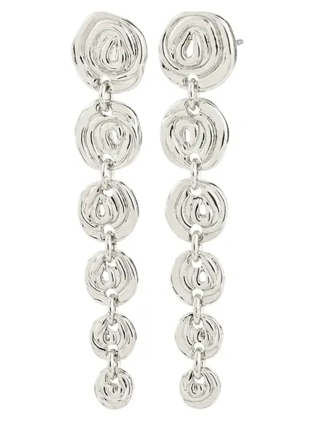 Pilgrim Náušnice 'Air'  strieborná