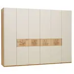 Dieter Knoll ŠATNÍ SKŘÍŇ S OTOČNÝMI DVEŘMI, trámový dub, barvy dubu, pískové barvy, 299,2/229,4/59,5 cm