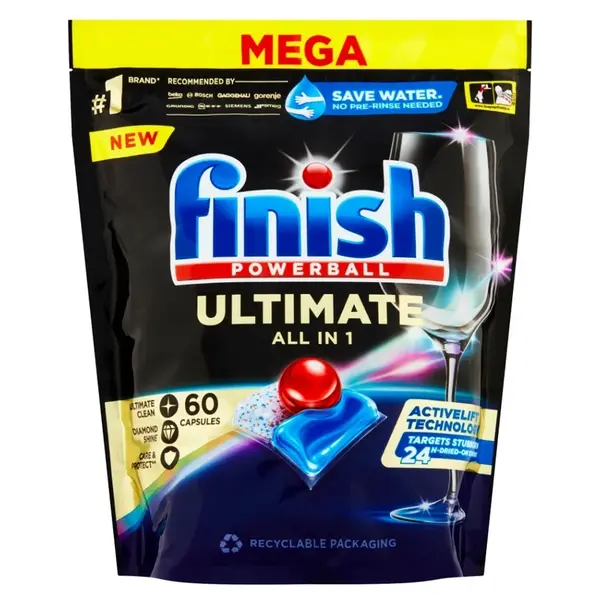 FINISH Ultimate All in 1 Kapsle do myčky nádobí 60 ks