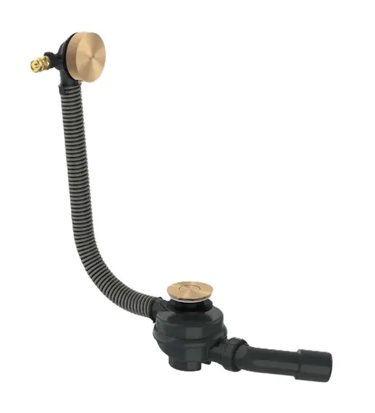 Axor Exafill - Vaňová odtoková a prepadová súprava s napúšťaním, dĺžka 85 cm, kefovaný bronz 42540140