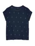 VERO MODA Tričko  námornícka modrá / biela