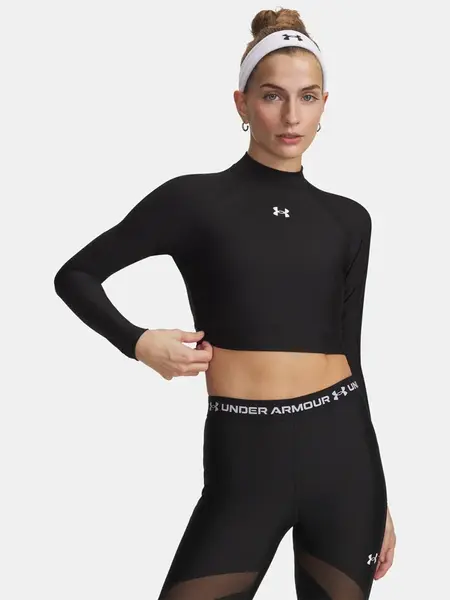Under Armour HeatGear Crop Mock LS triko