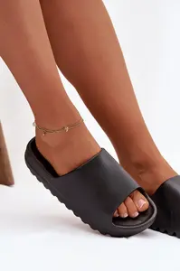 Dámské pantofle na platformě černé Olyria