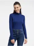Tmavomodré dámske tričko s rolákom ORSAY