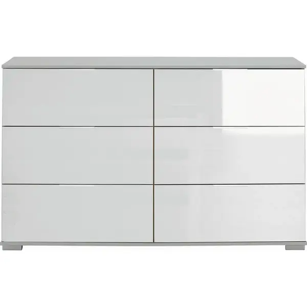 Carryhome KOMODA, bílá, 130/83/41 cm