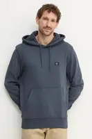 Bavlněná mikina Calvin Klein Jeans pánská, tmavomodrá barva, s kapucí, hladká, J30J327113