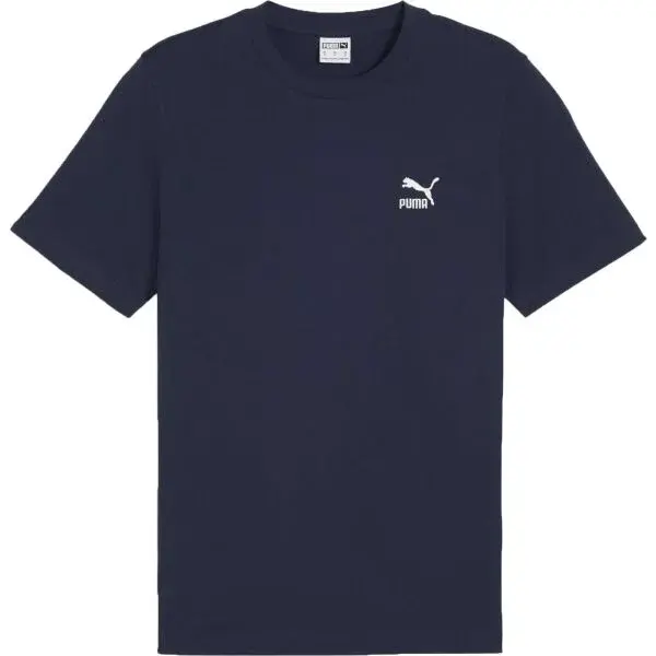 Puma CLASSICS SMALL LOGO TEE Pánské triko, tmavě modrá, velikost