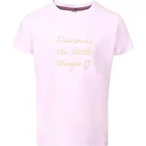KILPI ALBION Dívčí bavlněné tričko, růžová, velikost