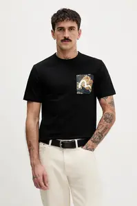 Bavlněné tričko Evisu Brocade Patch Pocket