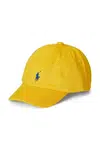 Dětská bavlněná kšiltovka Polo Ralph Lauren žlutá barva, 320785653060