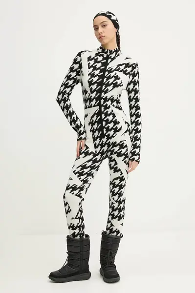 Overal Perfect Moment Houndstooth Star béžová barva, W3000130