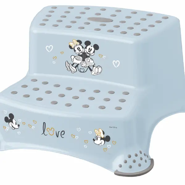 Keeeper Stolička - schůdky s protiskluzovou funkcí - Mickey Mouse, modrá