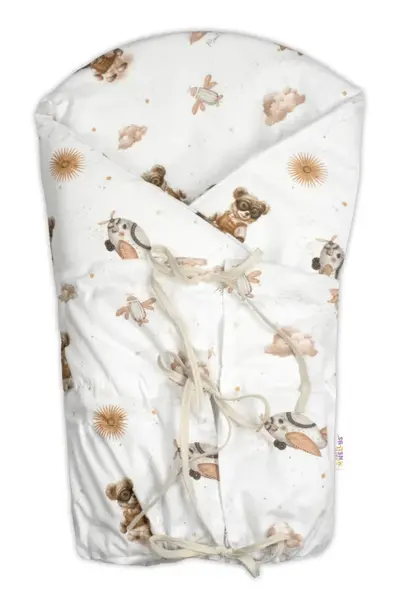 Baby Nellys Náhradní povlak,na zavinovačku LALLY-Meďa pilot, béžový