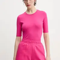 Tričko HUGO Darnelia růžová barva, 50515019