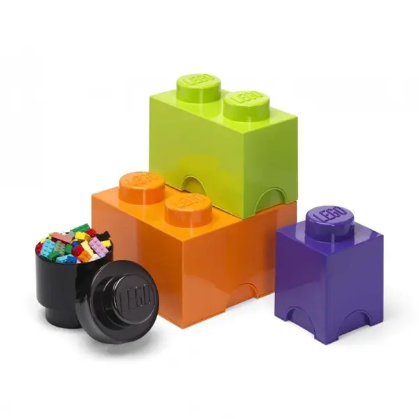 Sada skladovacích nádob s víkem Lego 4-pack