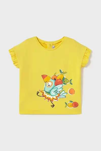Dětské tričko Mayoral žlutá barva, 1048
