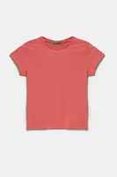 Dětské bavlněné tričko United Colors of Benetton růžová barva, 3I1XG106Y