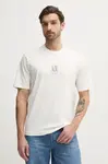 Bavlněné tričko Armani Exchange bílá barva, s aplikací, XM000363 AF12308