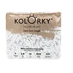 KOLORKY Jednorázové eko plenky se sametovým povrchem vel. S 3-6 kg 25 ks