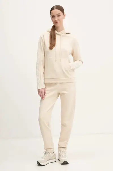 Tepláková souprava EA7 Emporio Armani béžová barva, AF10443.7W000116