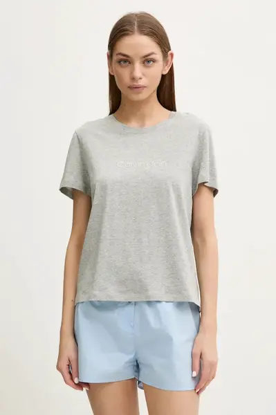 Bavlněné lounge tričko Calvin Klein Underwear šedá barva, 000QS7328E