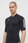 Cyklistické tričko adidas Performance černá barva, s potiskem, IR7933