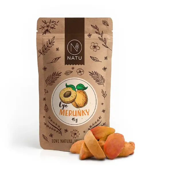 NATU Lyofilizované meruňky 45 g