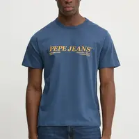 Bavlněné tričko Pepe Jeans DYLAN TEE modrá barva, s potiskem, PM509728